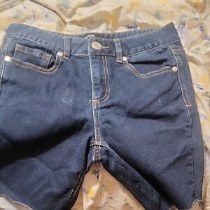 Harper Dark Blue Denim Capris